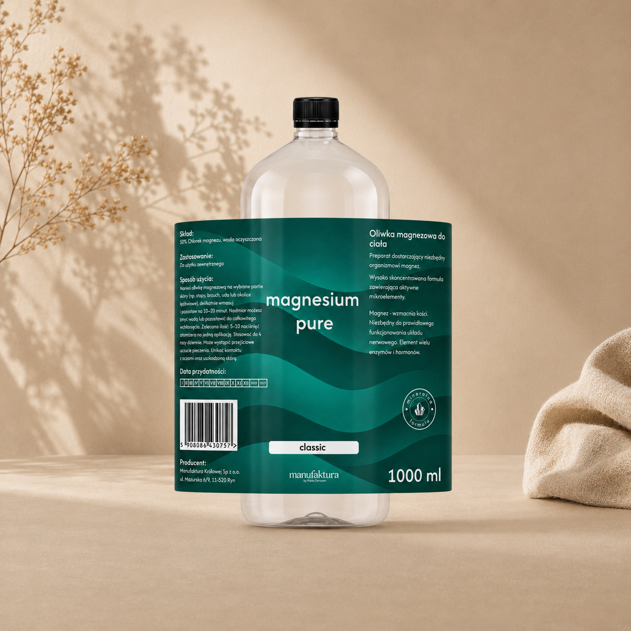 Oliwka magnezowa do ciała 50% - 1000ml