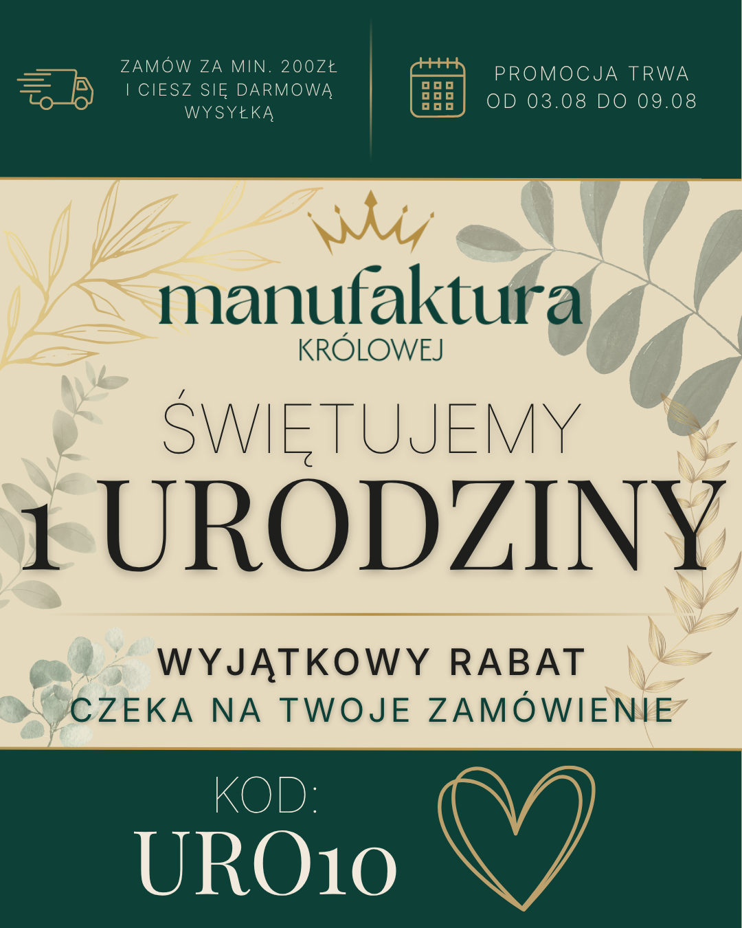 Zamów za min. 200zł i Ciesz się darmową wysyłką (2)