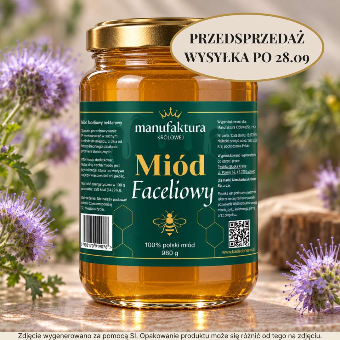 miód faceliowy zdjęcie produktowe przedsprzedaż