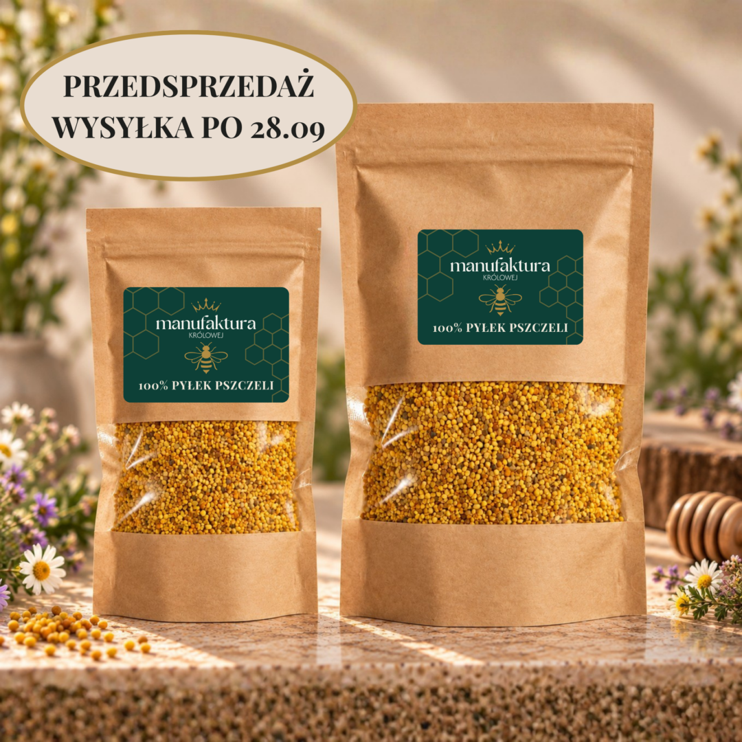 Pyłek pszczeli zdjęcie produktowe przedsprzedaż